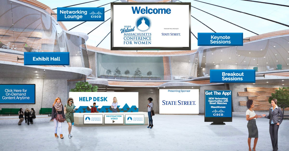 Virtual Massachusetts Conference for Women 2020 lobby