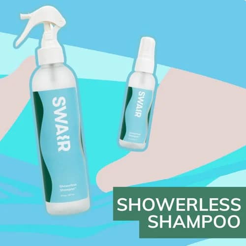 Swair showerless shampoo