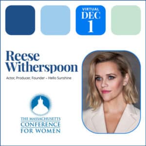Join Reese Witherspoon at the virtual MA Conference for Women on October 7th!