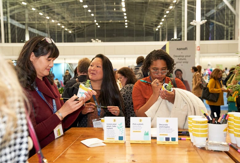 MA Conference for Women interactive exhibit hall