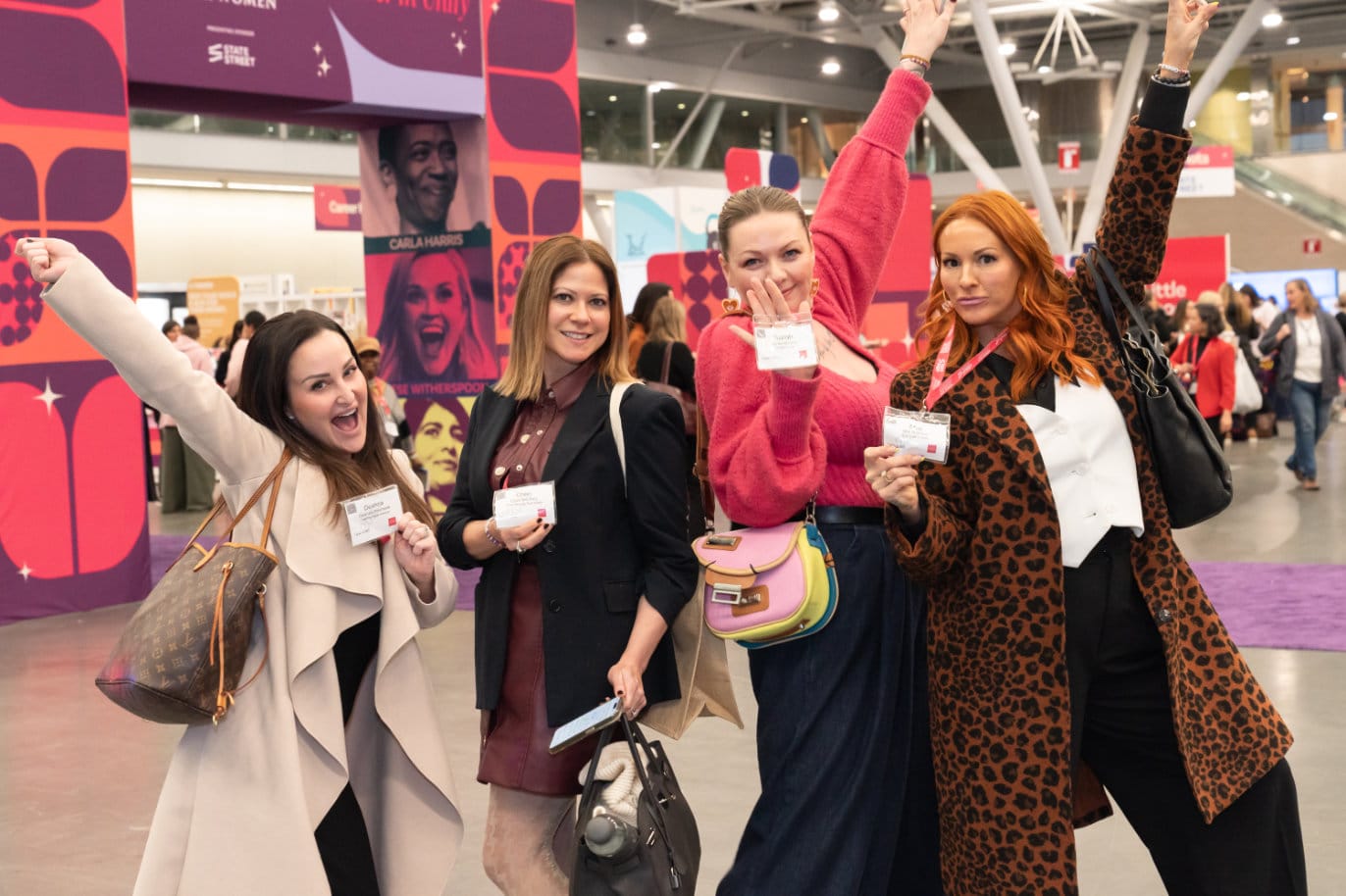 Massachusetts Conference for Women attendees posing